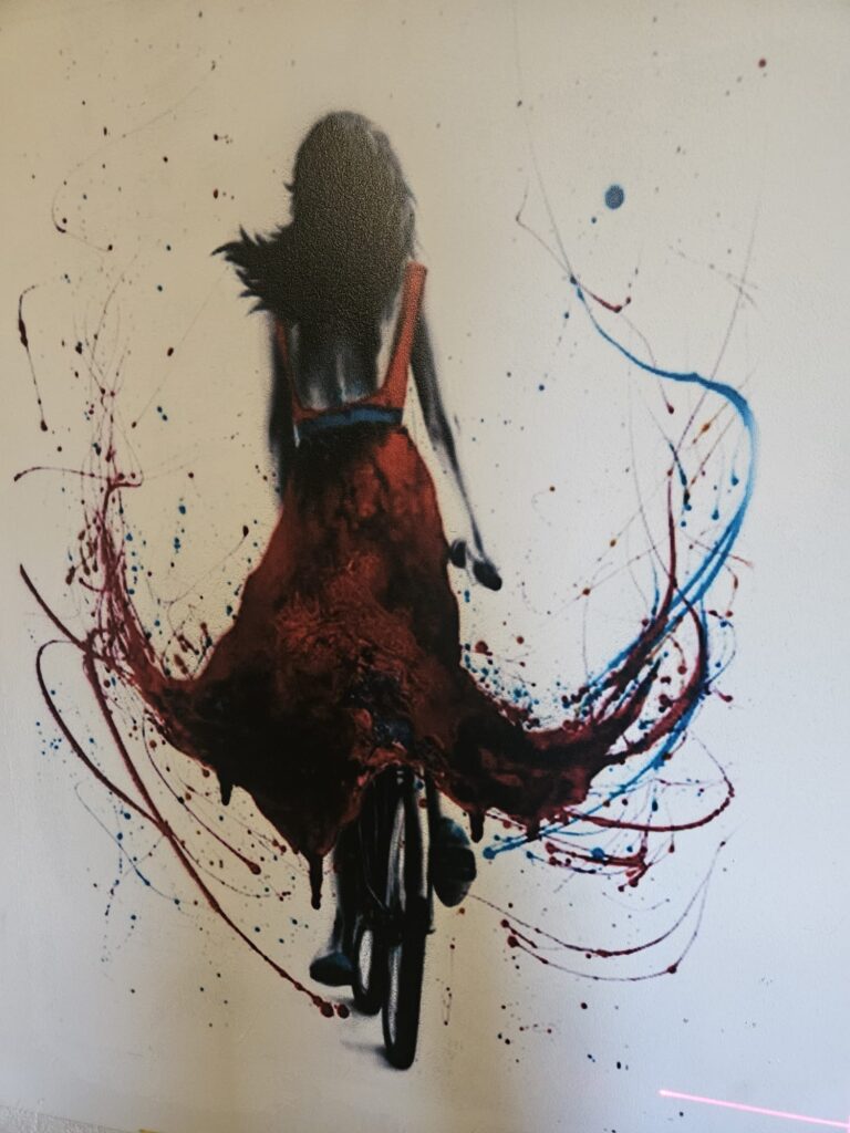 3D Painting Girl on a Red Dress - Don General CH